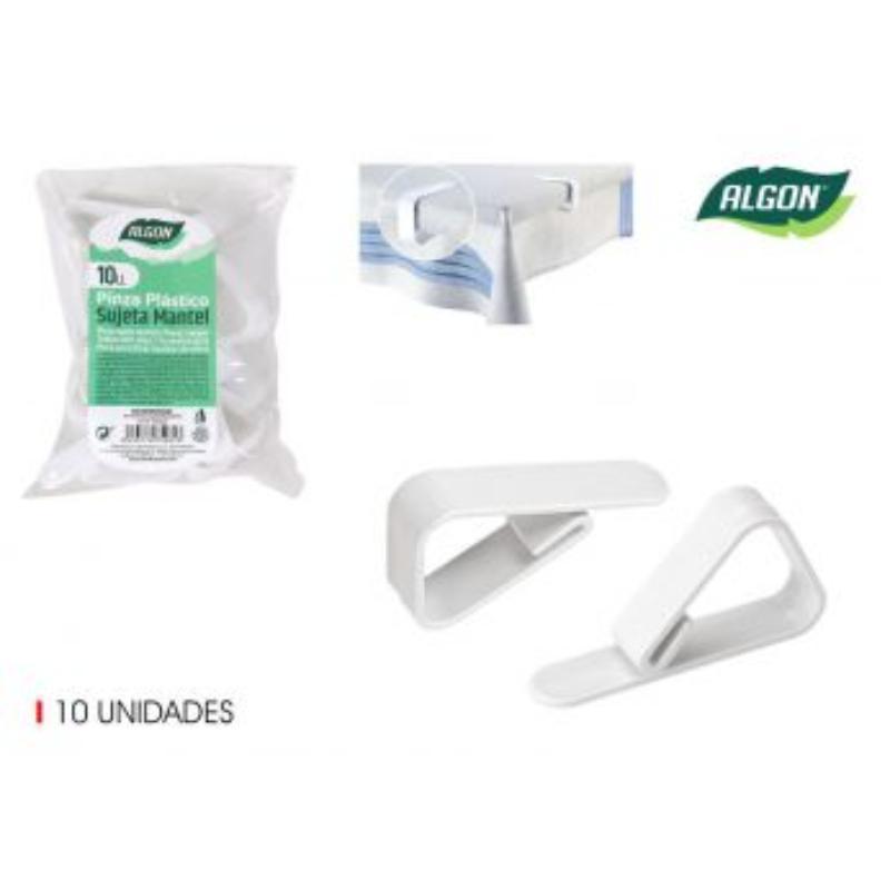 SET 10 PINZA SUJETA MANTEL PS ALGON