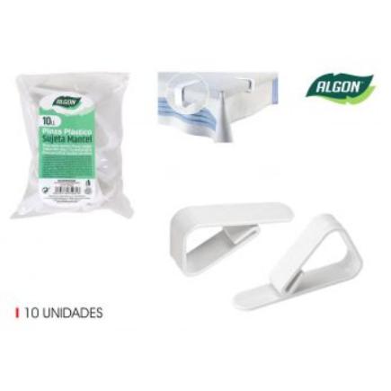 SET 10 PINZA SUJETA MANTEL PS ALGON