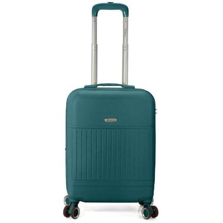 MALETA 50 CM ABS 4 RUEDAS DOBLES EXTENSIBLE VERDE