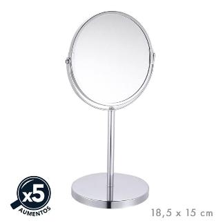 ESPEJO SOBREMESA AUMENTO X1/X5 CROMADO