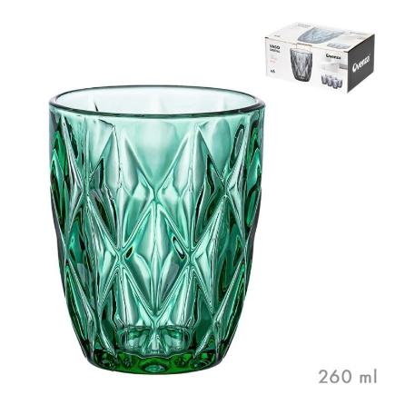 VASO VIDRIO VERDE 260 ML