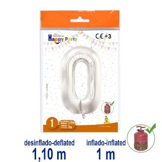 B/1 GL. POLIAMIDA Nº 0 COLOR PLATA-38 1.10/1