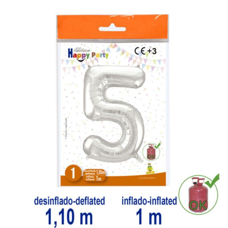 B/1 GL. POLIAMIDA Nº5 COLOR PLATA-38 1.10/1 M