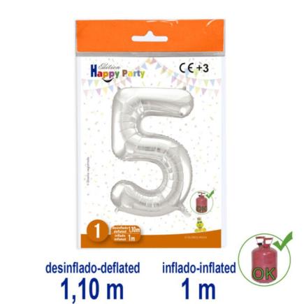 B/1 GL. POLIAMIDA Nº5 COLOR PLATA-38 1.10/1 M