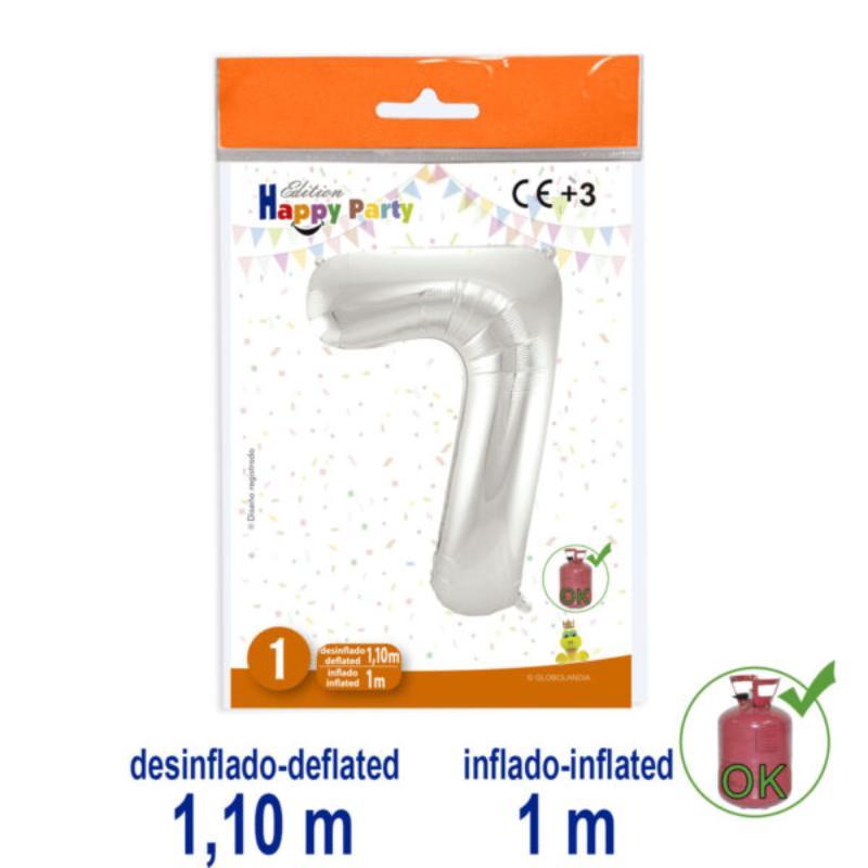 B/1 GL. POLIAMIDA Nº7 COLOR PLATA-38 1.10/1 M