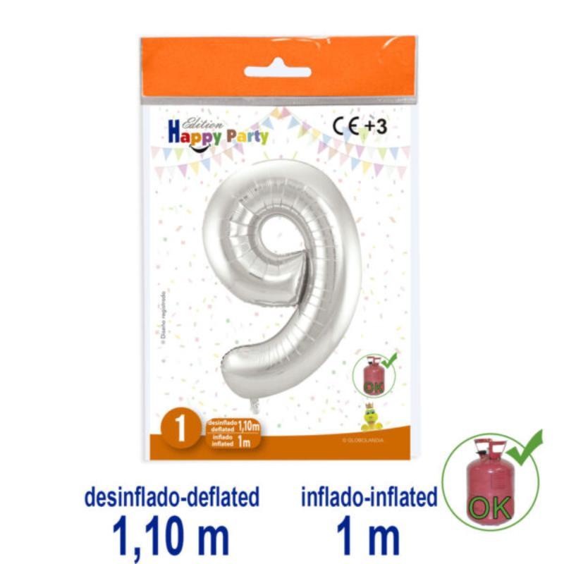 B/1 GL. POLIAMIDA Nº9 COLOR PLATA-38 1.10/1 M