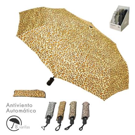 PARAGUAS PLEGABLE AUTO ANIMAL PRINT