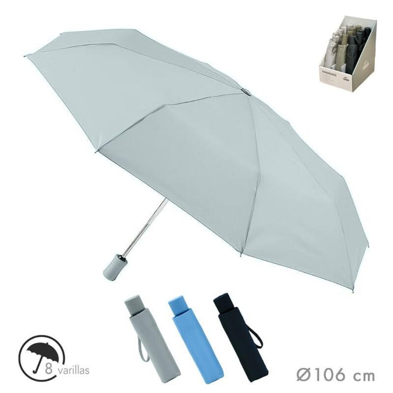 PARAGUAS PLEGABLE AUTO LISO BLUE SURT