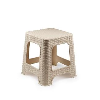 TABURETE RATTAN PEQUEÑO MARRON CLARO RATTAN