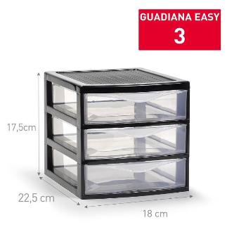 CAJONERA GUADIANA EASY 3 CAJONES NEGRO