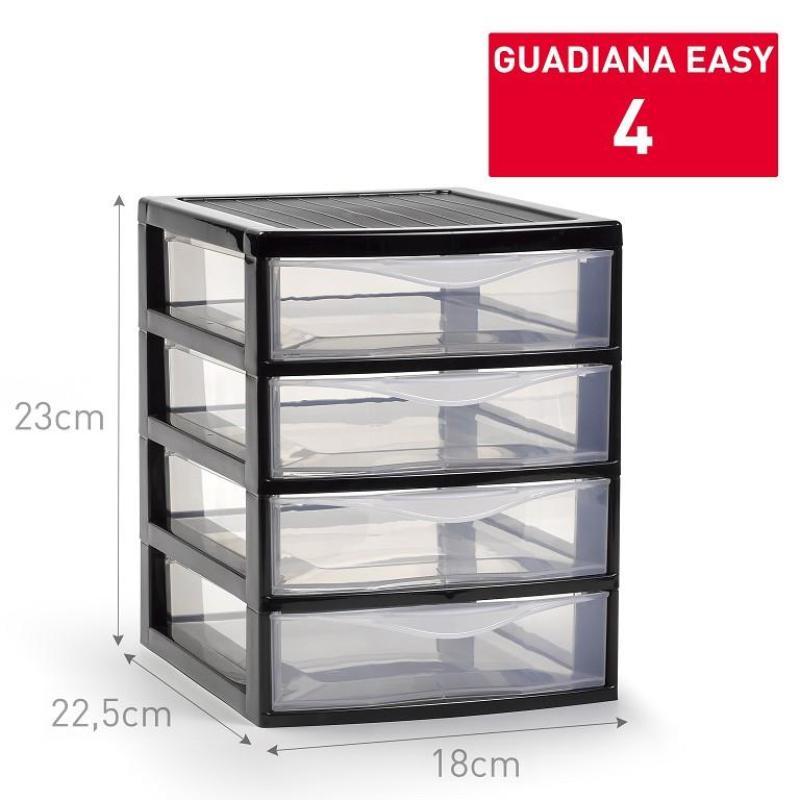 CAJONERA GUADIANA EASY 4 CAJONES NEGRO