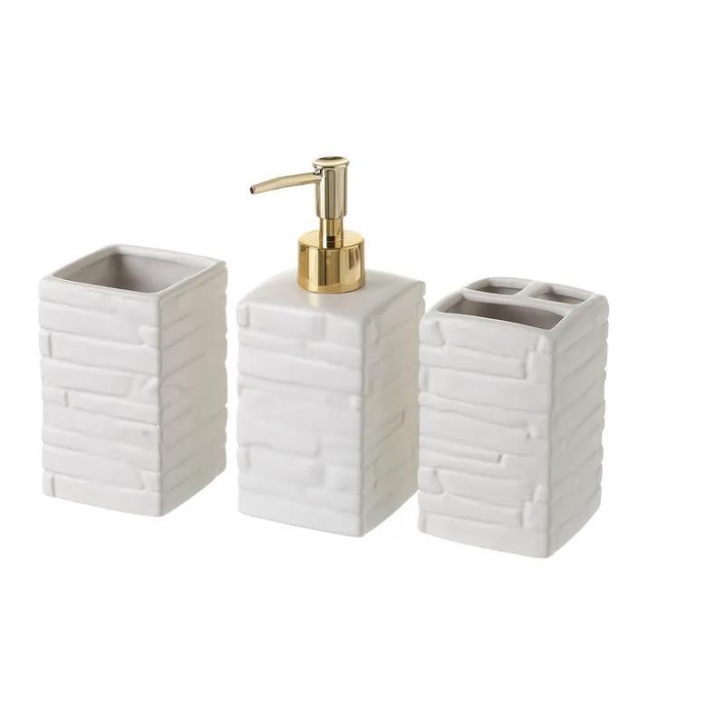 SET BAÑO CERAMICA BLANCO