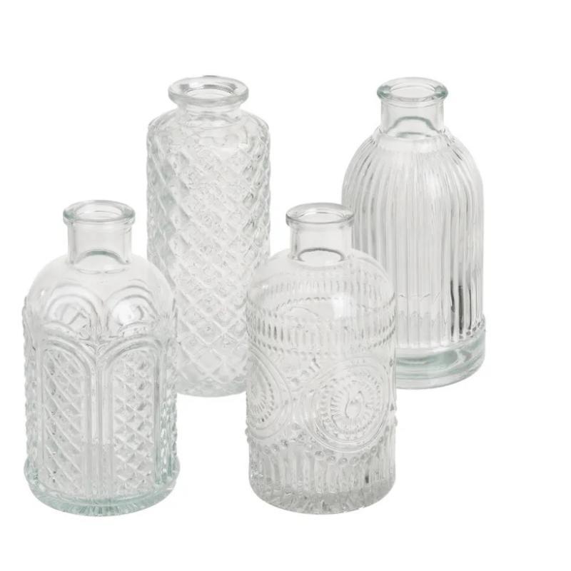 JARRON 4/M VIDRIO 6X6X13 CM