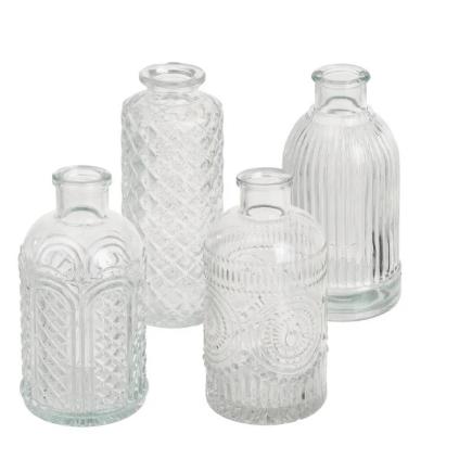 JARRON 4/M VIDRIO 6X6X13 CM