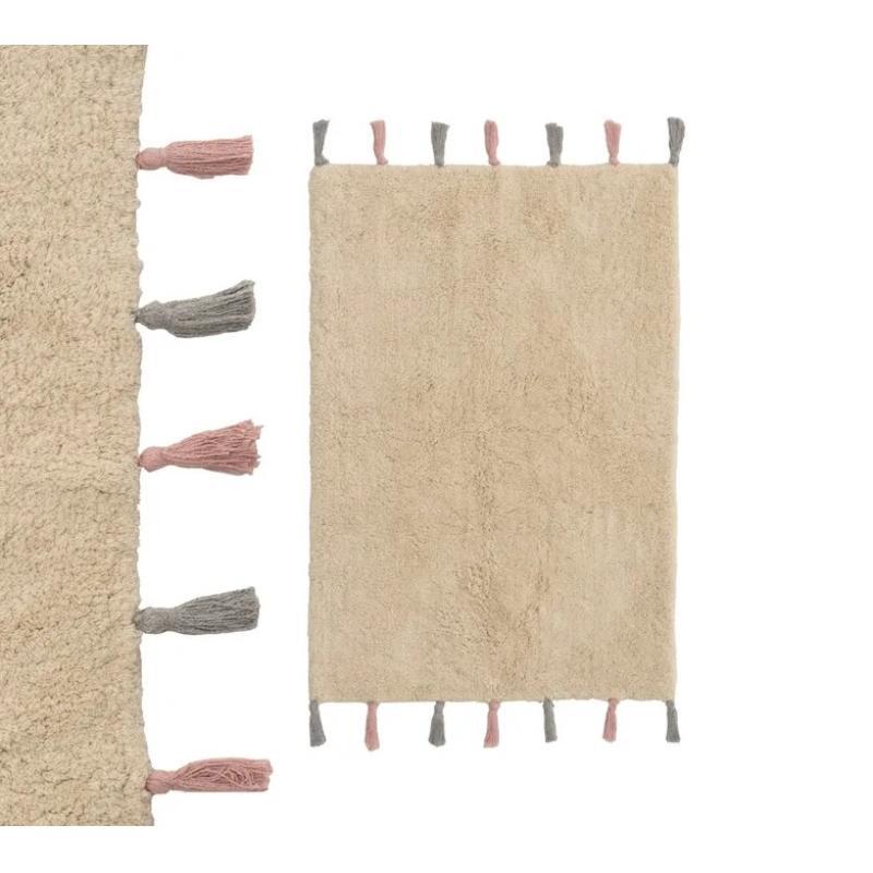 ALFOMBRA ALGODON BEIGE 60X90 CM