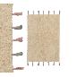ALFOMBRA ALGODON BEIGE 60X90 CM