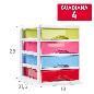 CAJONERA PLASTICO GUADIANA 4 CAJONES BLANCO COLOR