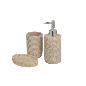 SET BAÑO 3 PIEZAS POLIRESINA BEIGE
