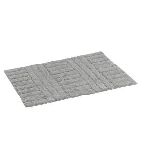 ALFOMBRA BAÑO ALGODON GRIS 70X45 CM