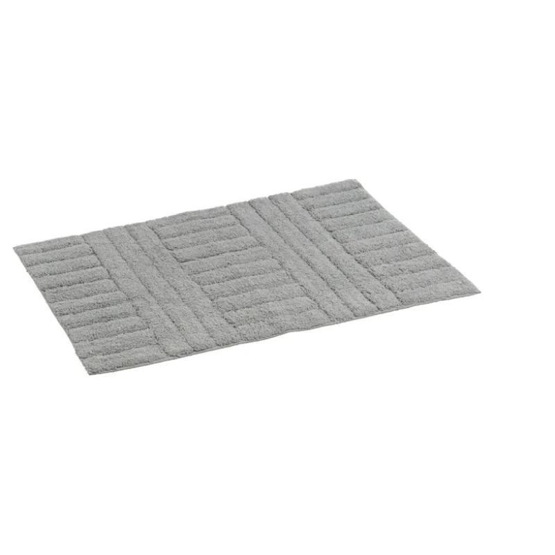 ALFOMBRA BAÑO ALGODON GRIS 70X45 CM
