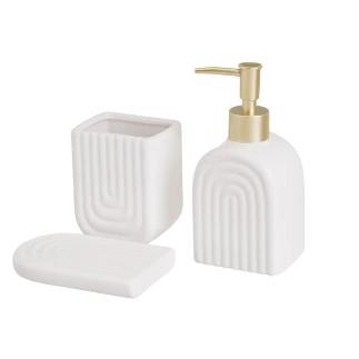 SET BAÑO CERAMICA BLANCO
