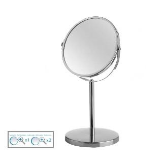 ESPEJO 2 AUMENTOS HIERRO CROMADO 18.5*15*35 CMS.