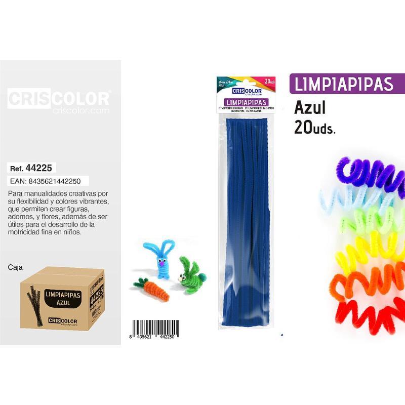 LIMPIAPIPAS AZUL 20 UDS