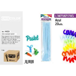 LIMPIAPIPAS AZUL PASTEL 20 UDS