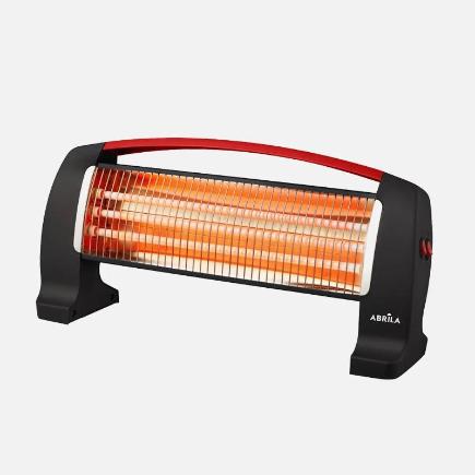 ESTUFA ELEC CUARZO EDIPO 1200W NEGRO/ROJO 3 POTE ANTIVUELCO