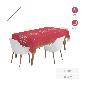 MANTEL ROLLO ROJO SNOWFLAKES 1.2X5 M PAPEL 1 UD