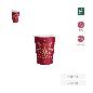 VASO CARTON ROJO FELIZ NAVIDAD COPO ORO 270 CC 6 UDS
