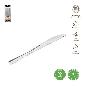 CUCHILLO REUTILIZ PLATA METALIZADA 20 CM 10 UDS