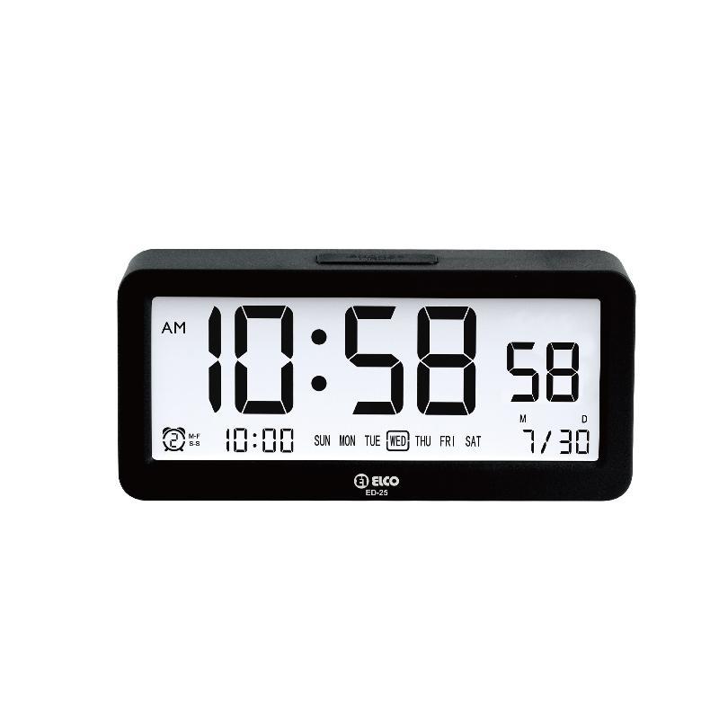 DESP. DIGITAL CALEND ALARMA REP NEGRO