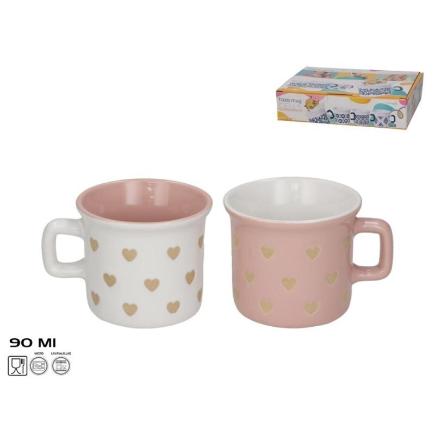 TAZA MUG GRES 90 ML LOVE 2 SURT