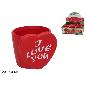 MACETERO CERAMICA I LOVE YOU ROJO 8X7.5X6.8 CM