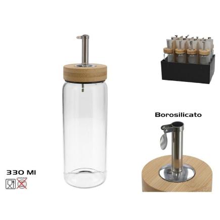 ACEITERA/VINAGRERA BOROSILICATO LACIO 330ML