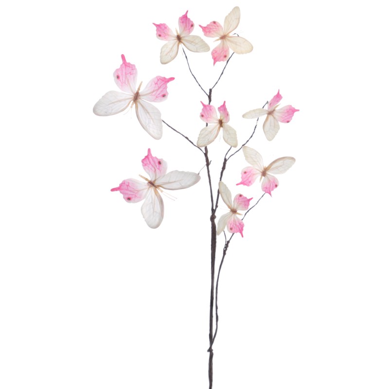 MARIPOSAS 68 CM CREMA ROSA