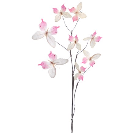 MARIPOSAS 68 CM CREMA ROSA
