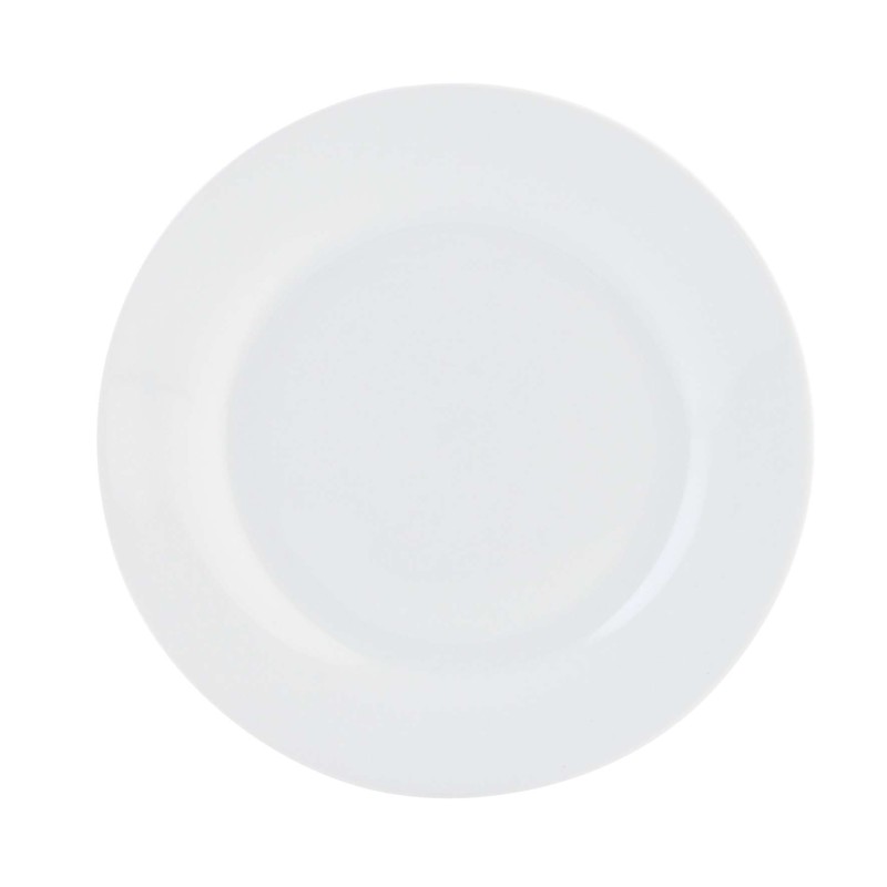 PLATO LLANO 27 CM BLANCO PORC BASIC QD