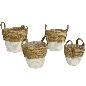 SET 4 CESTOS C/ASAS MADRID 23X23X22/26 CM