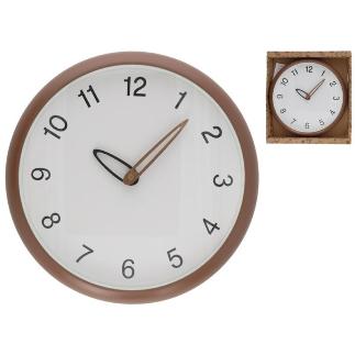 RELOJ DE PARED FASHION MARRON 30 CM