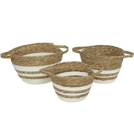 SET 3 CESTAS CON ASAS CALI 28X28X19 CM