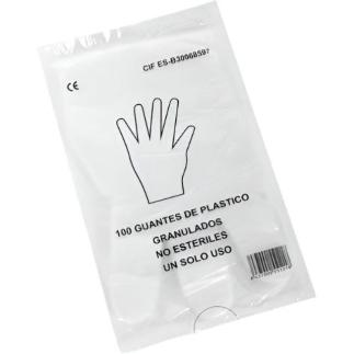 GUANTES LUNA PLASTICO 100 UD TALLA UNICA POLIETILENO