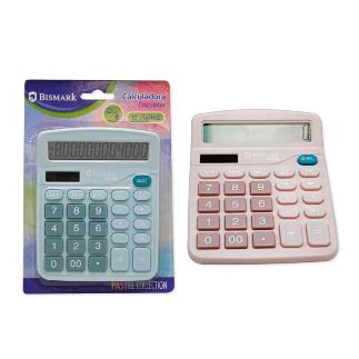 CALCULADORA BISMARK 12 DIGIT PASTEL
