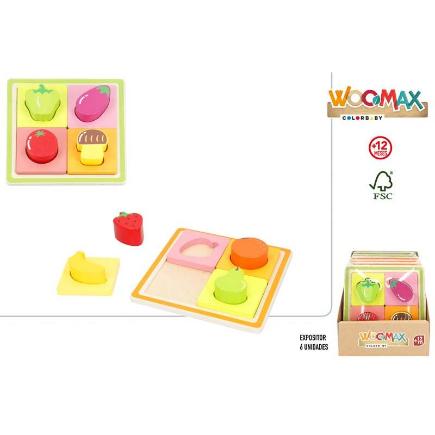 PUZZLE FORMAS MADERA 2/S WOOMAX