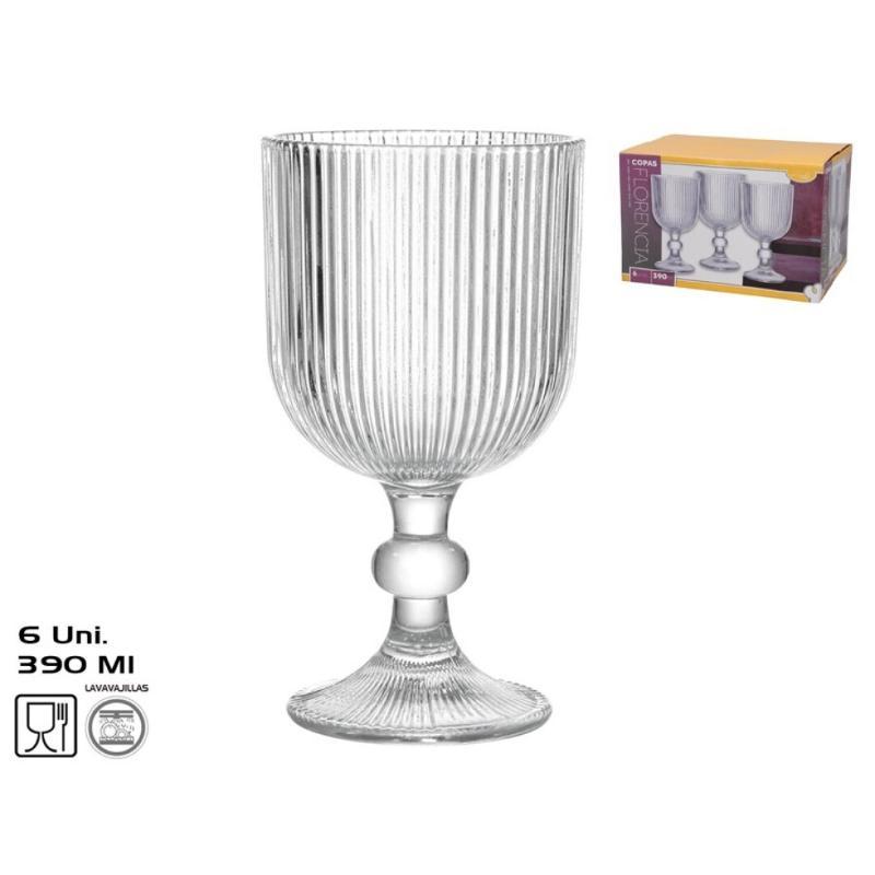 COPAS X 6 FLORENCIA 390 ML.