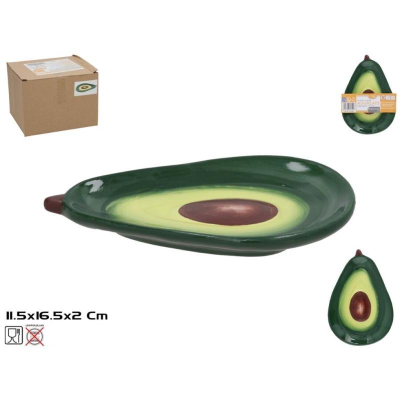 PLATO LLANO AGUACATE 16.5X11.5X2 CM.