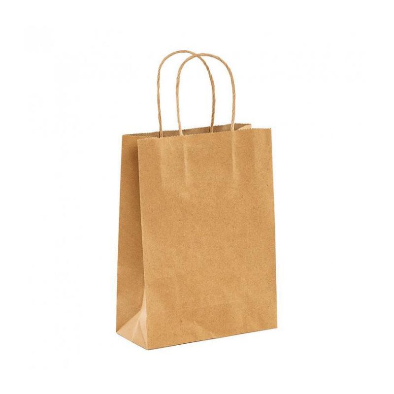 BOLSA PAPEL KRAFT ASA RETORCIDA 18X8X24 CM.