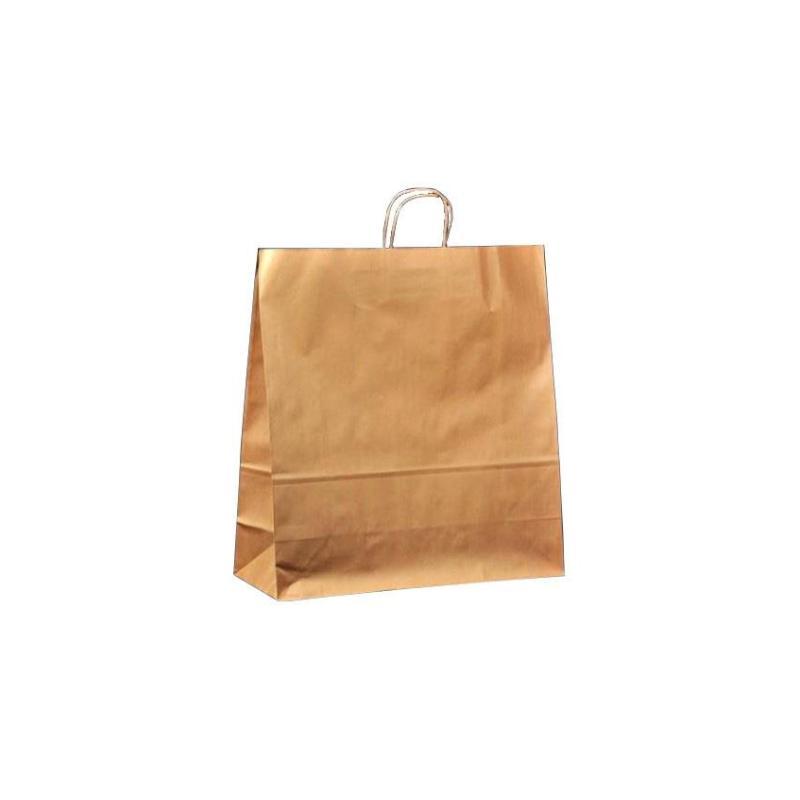 BOLSA PAPEL KRAFT 44X15X46 CM. ASA RETORCIDA
