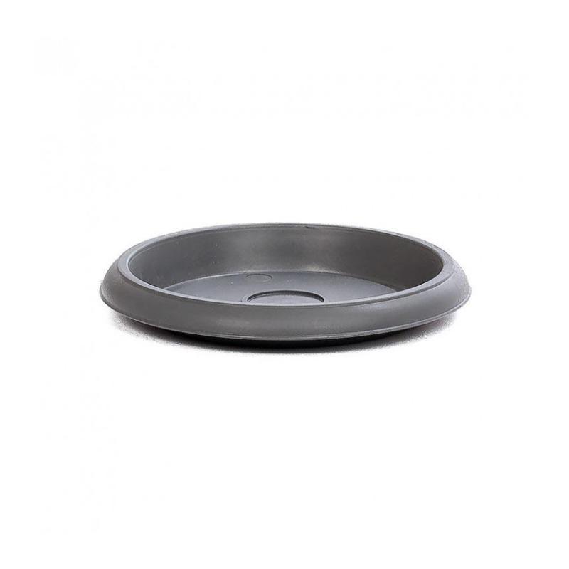 PLATO MACETA REDONDA 18CM. ANTRACITA